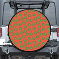 Hemp Leaf Pattern Print Tire Cover