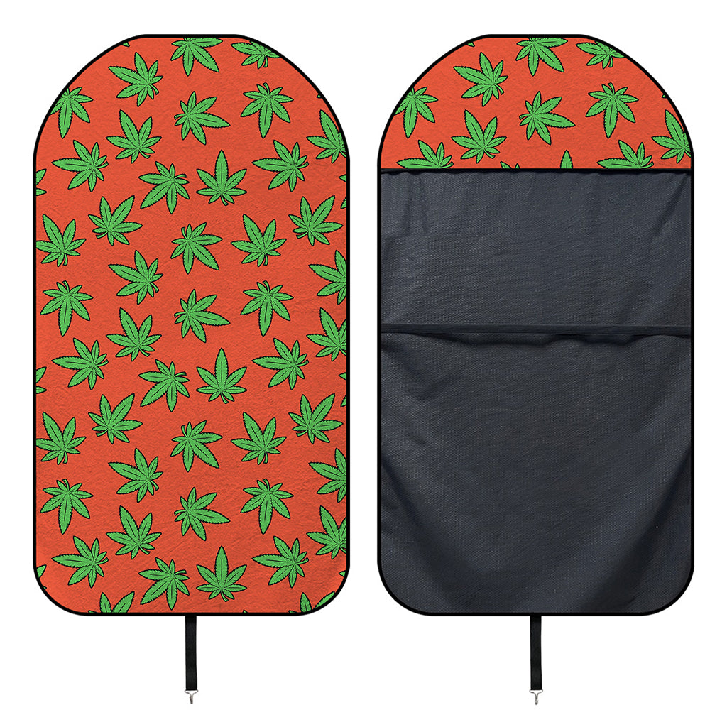 Hemp Leaf Pattern Print Waterproof Car Seat Cover