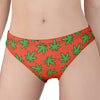 Hemp Leaf Pattern Print Women's Panties