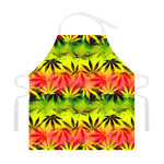 Hemp Leaf Reggae Pattern Print Adjustable Apron