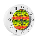 Hemp Leaf Reggae Pattern Print Alarm Clock