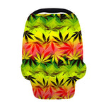 Hemp Leaf Reggae Pattern Print Baby Seat Cover