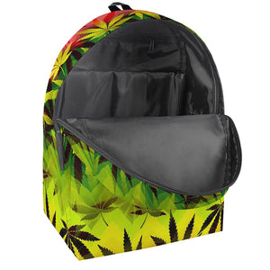 Hemp Leaf Reggae Pattern Print Backpack
