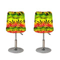Hemp Leaf Reggae Pattern Print Bar Stool Covers