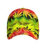 Hemp Leaf Reggae Pattern Print Baseball Cap