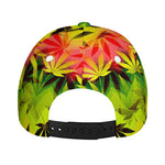 Hemp Leaf Reggae Pattern Print Baseball Cap
