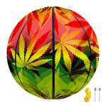 Hemp Leaf Reggae Pattern Print Basketball