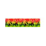 Hemp Leaf Reggae Pattern Print Bed Runner