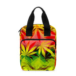 Hemp Leaf Reggae Pattern Print Bible Tote Bag