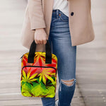 Hemp Leaf Reggae Pattern Print Bible Tote Bag