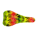 Hemp Leaf Reggae Pattern Print Bicycle Seat Cover