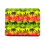 Hemp Leaf Reggae Pattern Print Bifold Wallet