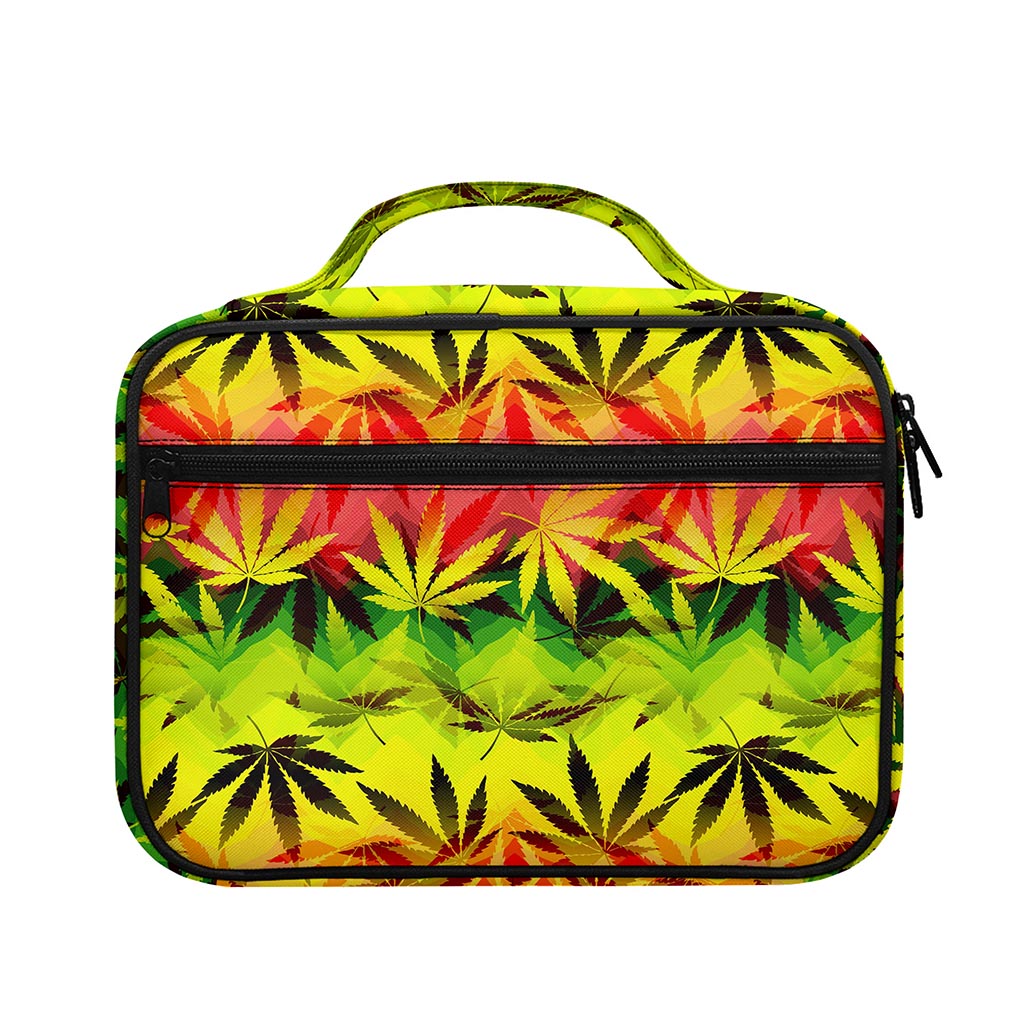Hemp Leaf Reggae Pattern Print Briefcase Bible Bag