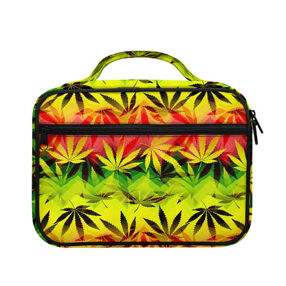Hemp Leaf Reggae Pattern Print Briefcase Bible Bag