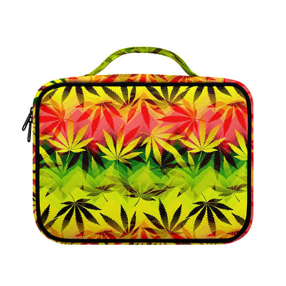Hemp Leaf Reggae Pattern Print Briefcase Bible Bag