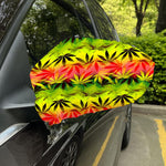 Hemp Leaf Reggae Pattern Print Car Side Mirror Covers