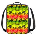 Hemp Leaf Reggae Pattern Print Crossbody Lunch Bag