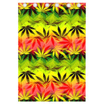 Hemp Leaf Reggae Pattern Print Curtain