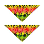 Hemp Leaf Reggae Pattern Print Dog Bandana
