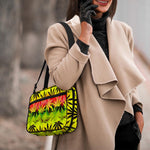 Hemp Leaf Reggae Pattern Print Double Strap Bible Bag