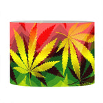 Hemp Leaf Reggae Pattern Print Drum Lamp Shade