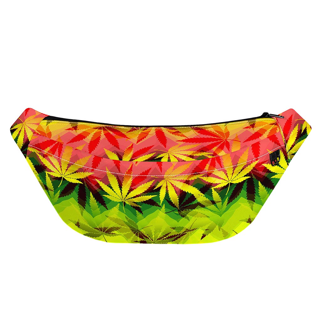 Hemp Leaf Reggae Pattern Print Fanny Pack