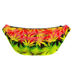 Hemp Leaf Reggae Pattern Print Fanny Pack