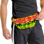 Hemp Leaf Reggae Pattern Print Fanny Pack