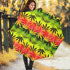 Hemp Leaf Reggae Pattern Print Foldable Umbrella
