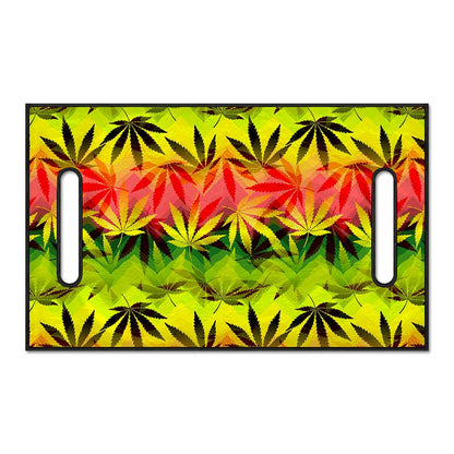 Hemp Leaf Reggae Pattern Print Golf Cart Seat Cover