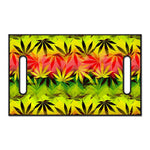 Hemp Leaf Reggae Pattern Print Golf Cart Seat Cover