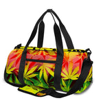 Hemp Leaf Reggae Pattern Print Gym Bag