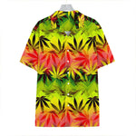 Hemp Leaf Reggae Pattern Print Hawaiian Shirt