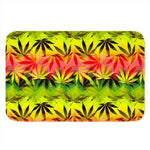 Hemp Leaf Reggae Pattern Print Indoor Door Mat