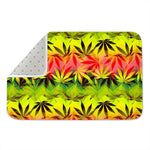 Hemp Leaf Reggae Pattern Print Indoor Door Mat