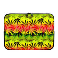 Hemp Leaf Reggae Pattern Print Laptop Sleeve