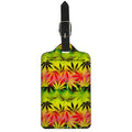 Hemp Leaf Reggae Pattern Print Luggage Tag