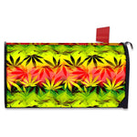 Hemp Leaf Reggae Pattern Print Mailbox Cover