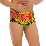 Hemp Leaf Reggae Pattern Print Men's Briefs