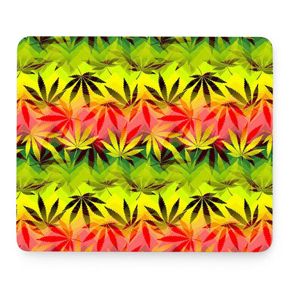 Hemp Leaf Reggae Pattern Print Mouse Pad