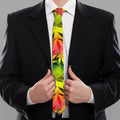 Hemp Leaf Reggae Pattern Print Necktie