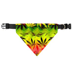 Hemp Leaf Reggae Pattern Print Over The Collar Dog Bandana