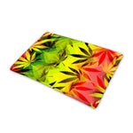 Hemp Leaf Reggae Pattern Print Pet Cooling Mat Cover