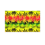 Hemp Leaf Reggae Pattern Print Polyester Flag