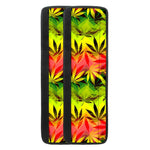 Hemp Leaf Reggae Pattern Print Refrigerator Handle Covers