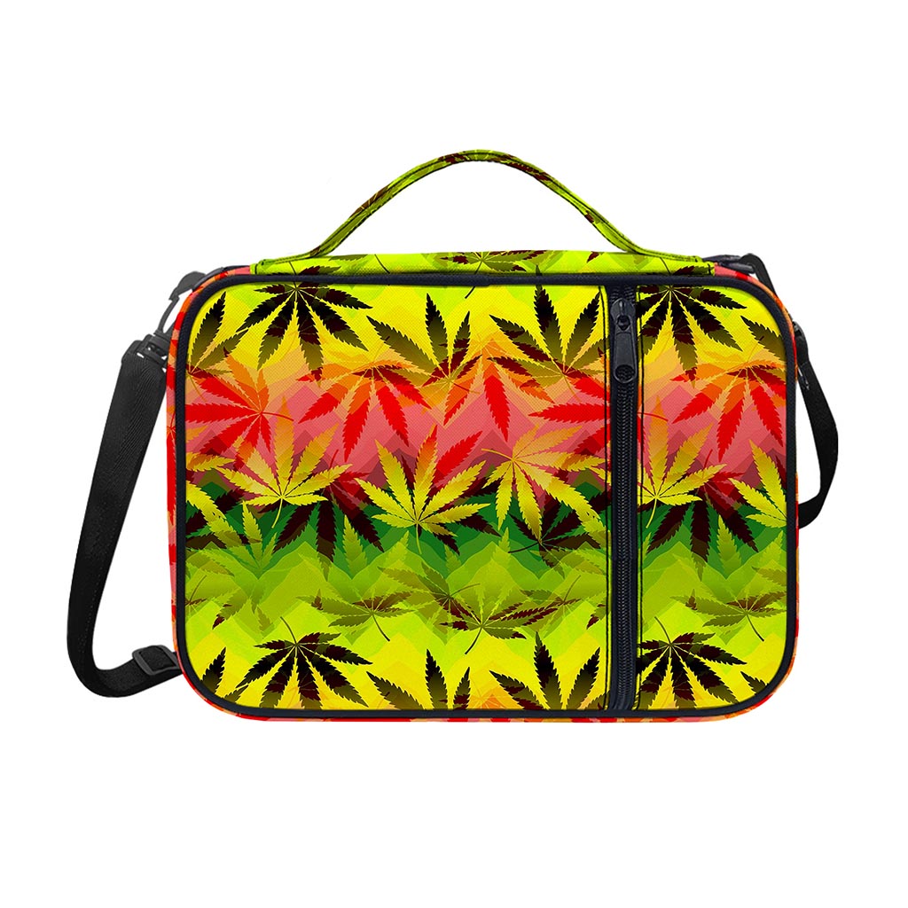 Hemp Leaf Reggae Pattern Print Shoulder Strap Bible Bag