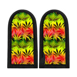 Hemp Leaf Reggae Pattern Print Skillet Handle Cover