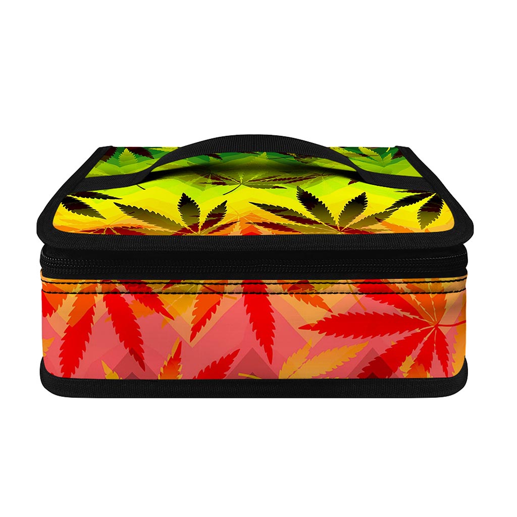 Hemp Leaf Reggae Pattern Print Small Lunch Bag