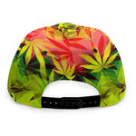 Hemp Leaf Reggae Pattern Print Snapback Cap