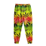 Hemp Leaf Reggae Pattern Print Sweatpants